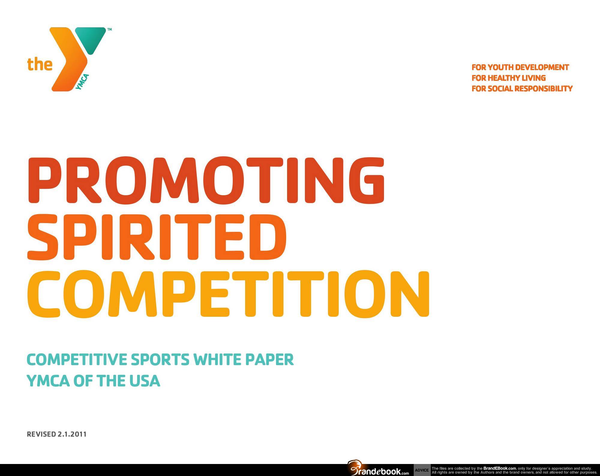 Brand Identity Guidelines Pdf Download Sports YMCA Competitive