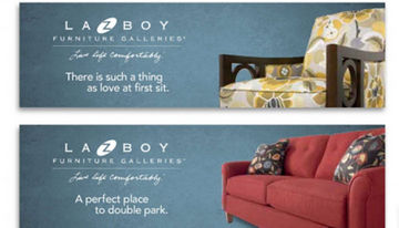 LA Z BOY Furniture Galleries corporate brand guidelines