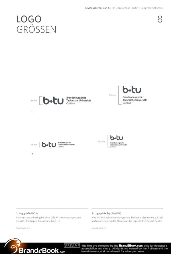 Markenkonzeption Der Btu Cottbus Corporate Design Styleguide