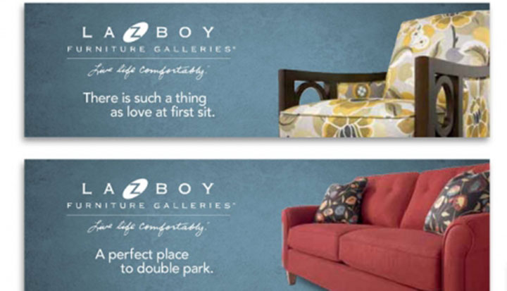 LA Z BOY Furniture Galleries corporate brand guidelines