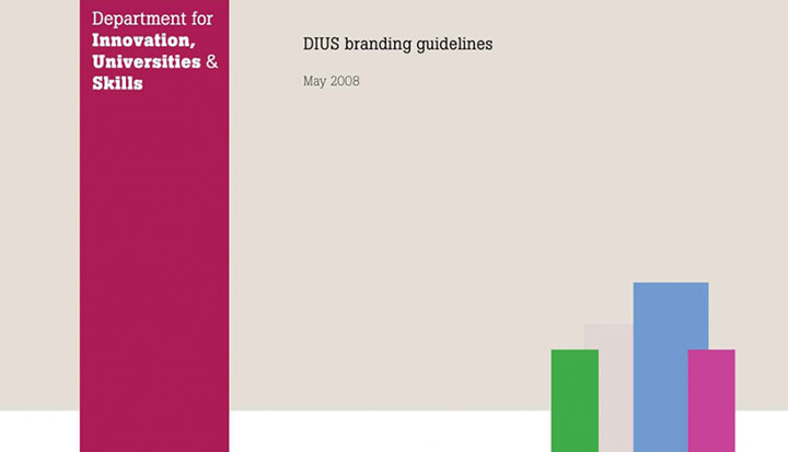 DIUS Department for Innovation Universities and Skills Branding Guidelines