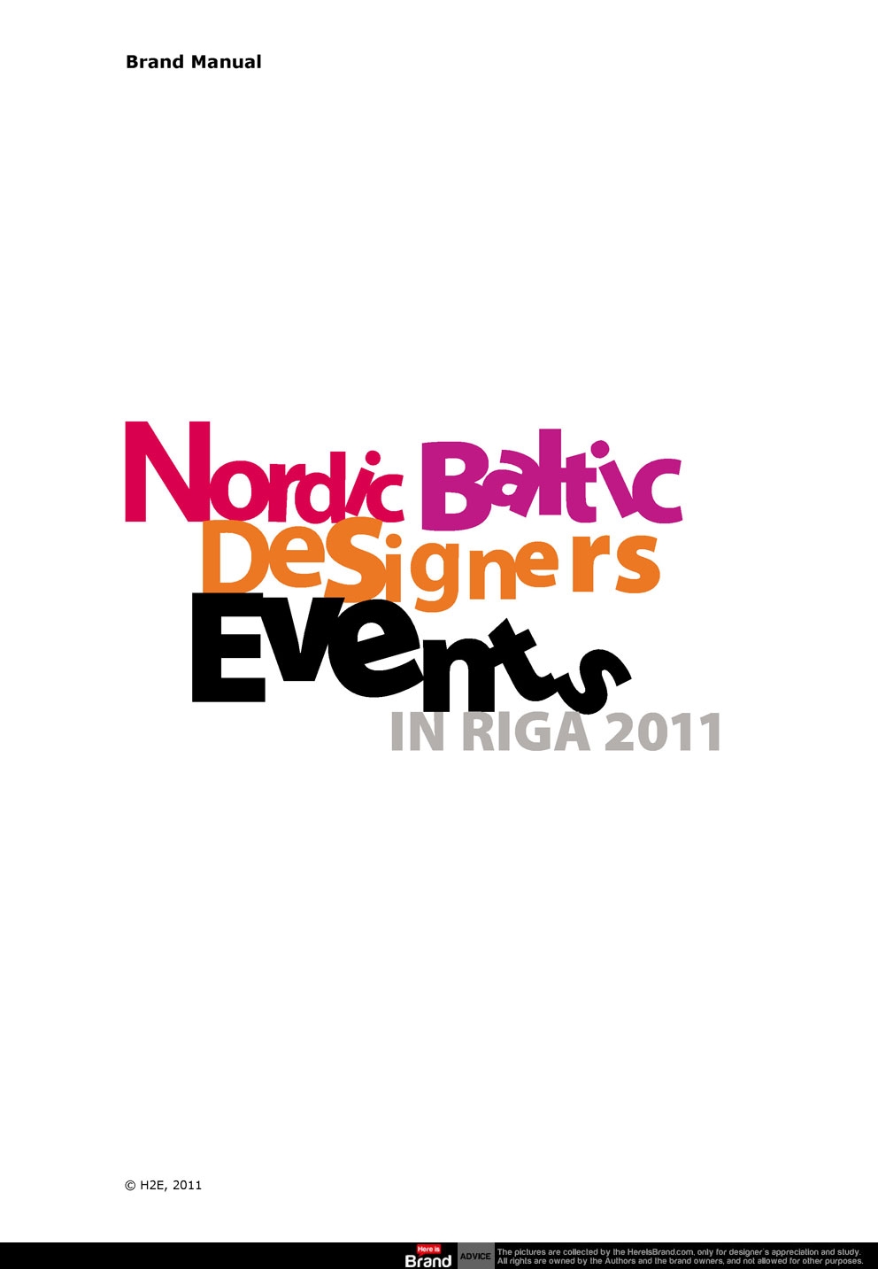 Nordic Baltic Designers Events brand manual